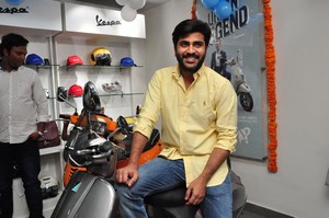 Sharwanand Launches Ashwam Vespa at Banjara Hills
